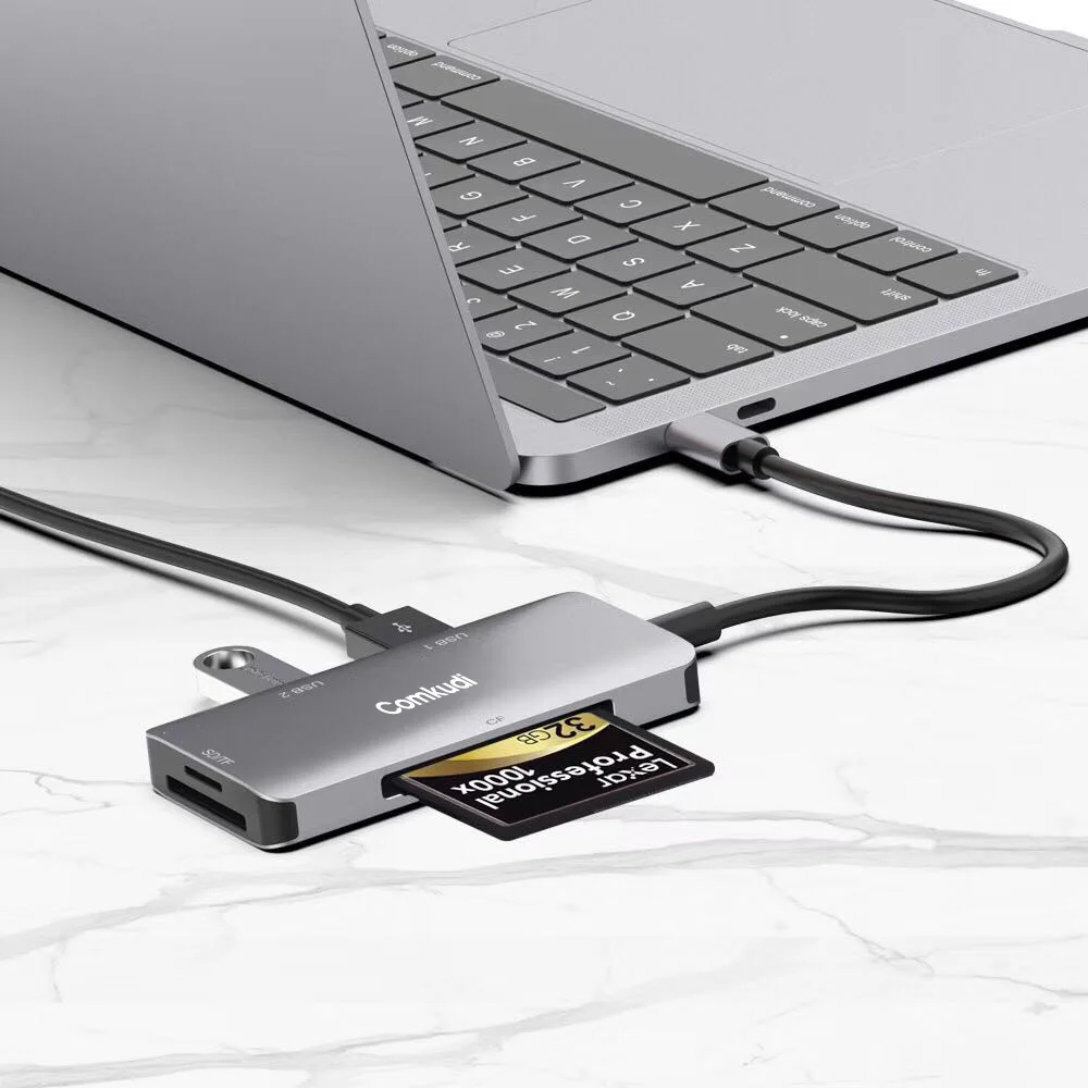 Comkudi 8в1 usb type C 3,0 концентратор мульти-функция док-станции с PD флэш-зарядное устройство