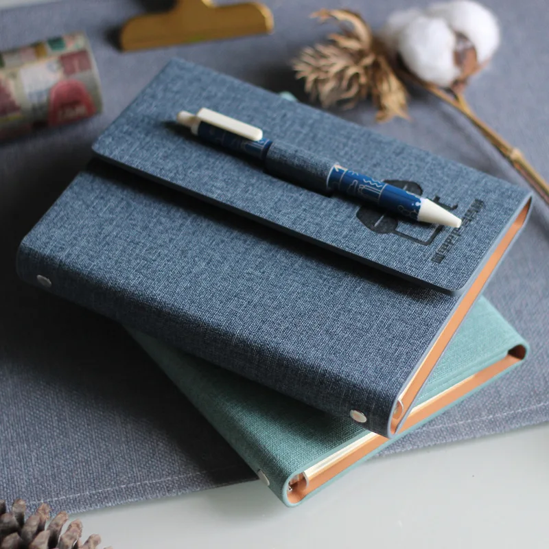 

A6 Minimalist Original Loose-leaf Small Hand Book Cute Small Fresh Three Fold Hand Book This Girl Notebook Notebook