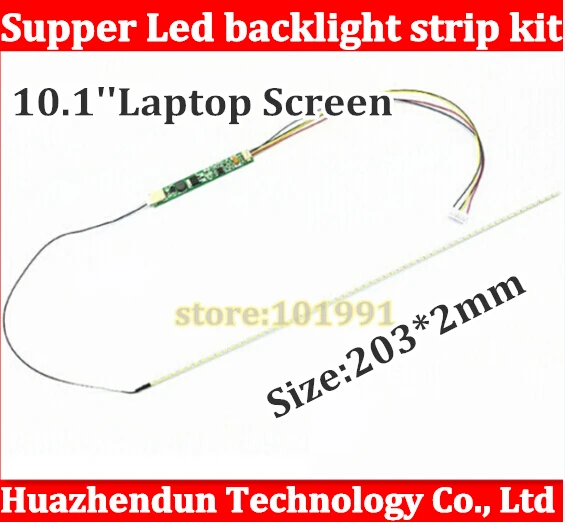 

1PCS 203mm Adjustable brightness led backlight strip kit,Update 10.1inch LCD ccfl to LED backlight