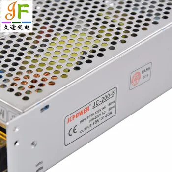 

Fast shipping 5pcs 5V40A 200w Switch LED Power Supply Transformers for WS2812B WS2801 APA102 8806 LED Strip AC100-220V to DC5V