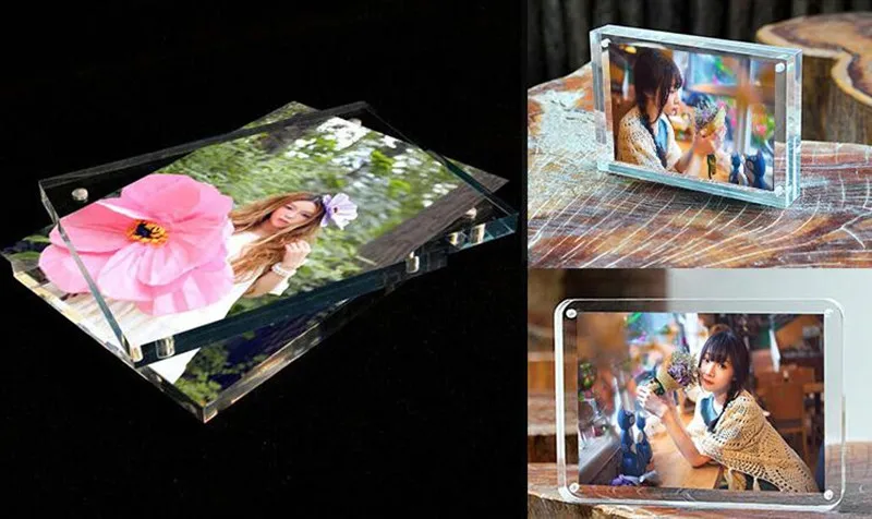 4 Acrylic Magnet Photo Frame Bedroom Decor  (11)