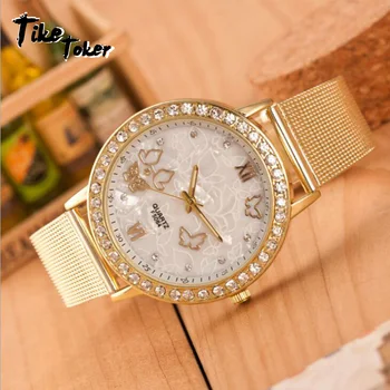 

Tike toker,Rhinestone Women Alloy Cheap Watches Wristwatch Relojes mujer Wrist Watch Ladies Clock 11