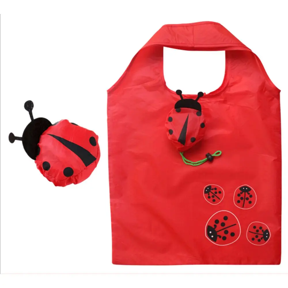 

ISKYBOB 2017 Cute Animal Shape Folding Shopping Bag Eco Friendly Ladies Gift Foldable Reusable Tote Bag Portable Travel