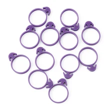 12 шт./лот, силиконовый мешок для глазури, галстуки, фиксированные кольца, сделай сам, многоразовый мешок для украшения трубопроводов, резиновое Крепление, без протечек, инструменты для выпечки кондитерских изделий