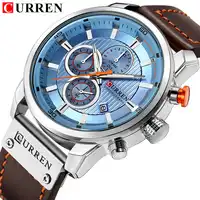 Top Brand Luxury CURREN 2019 Fashion Leather Strap Quartz Men Watches Casual Date Business Male Wristwatches Clock Montre Homme