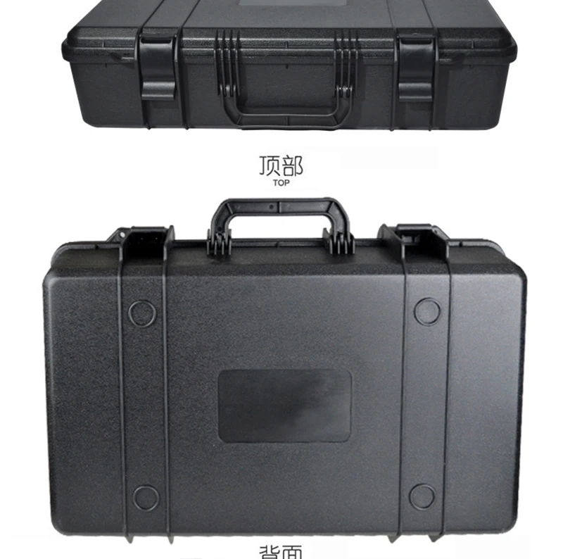 20,4 дюймовый черный PP пластиковый ящик для инструментов коробка для инструментов с пеной