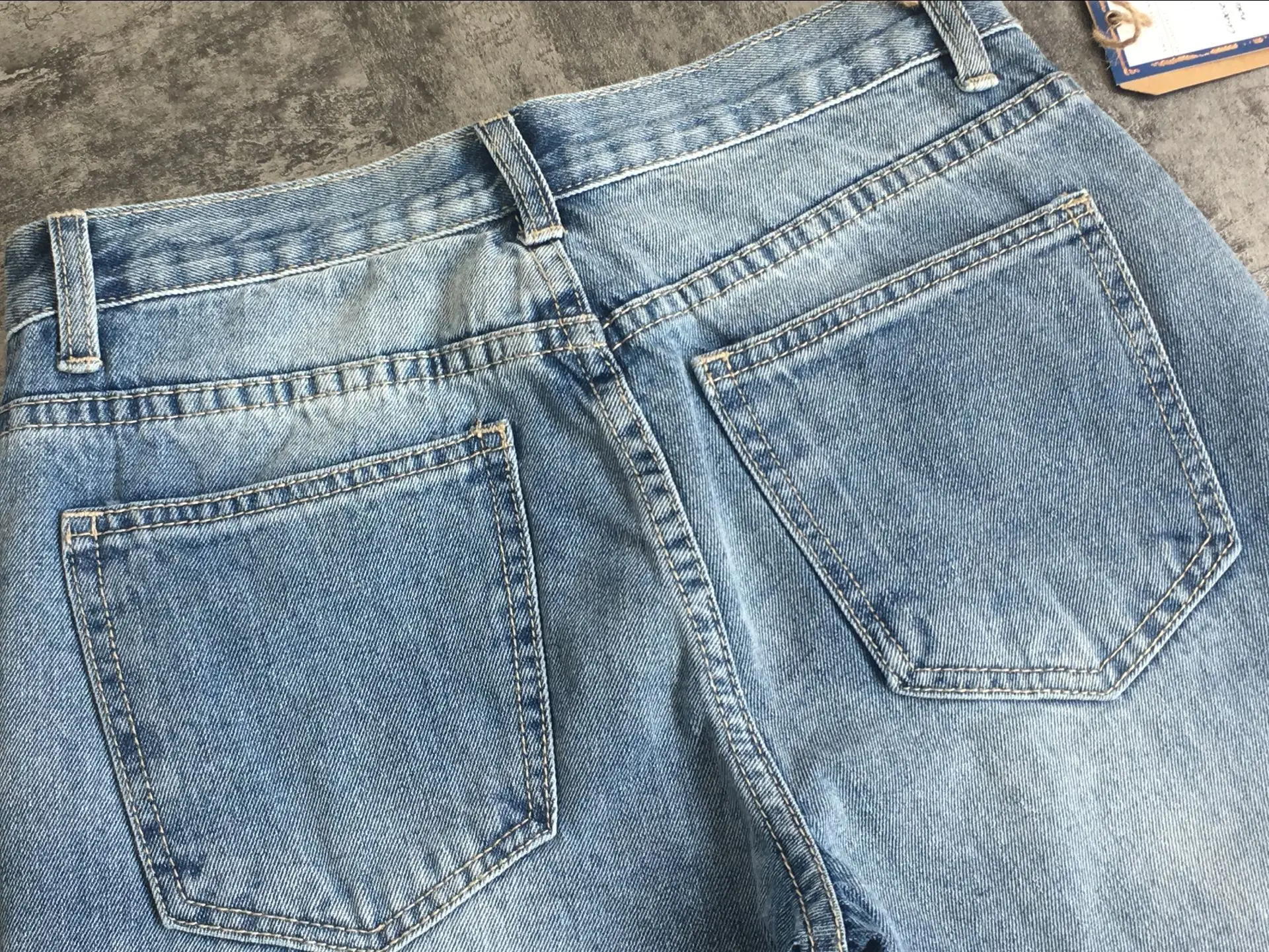 Пайетки Рваные джинсы брюки Для женщин Винтаж Distressed Denim брюки Новая модная уличная ботильоны-Длина середины талии джинсы-бойфренды