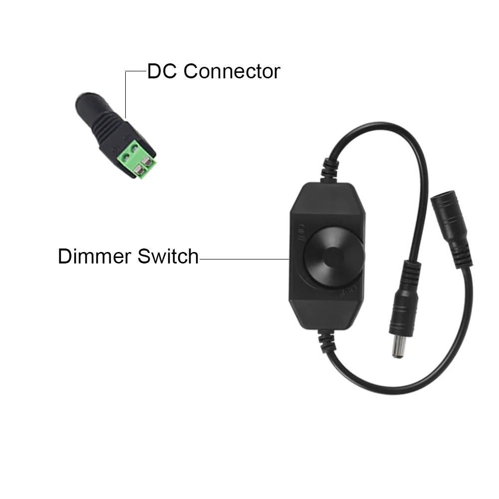 1 компл. 5050 светодиодный растут DC 12 В IP65 Водонепроницаемый растет Светодиодные ленты свет роста растений с ЕС/США мощность адаптер и диммер