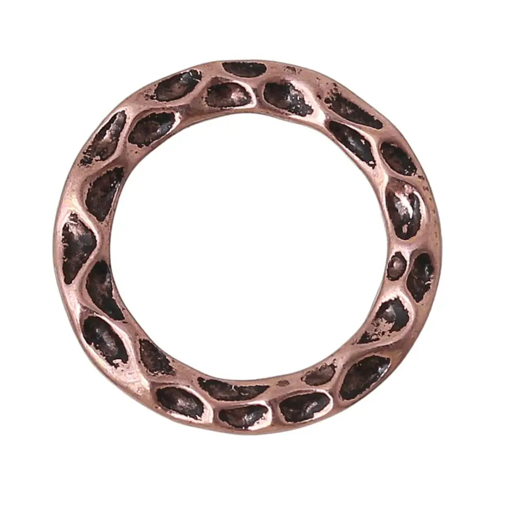 Doreen Box Closed Soldered Jump Rings Round Antique Copper 16mm(5/8
