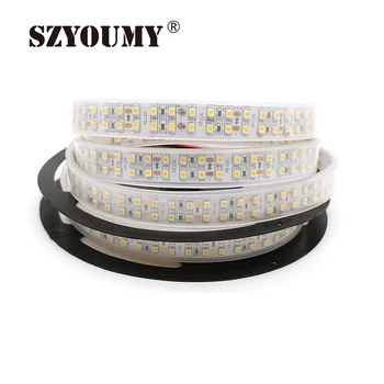 

SZYOUMY 50M Double Row 240LEDs/m LED Strip 3528 Flexible Light IP67 Waterproof DC12V White/Warm white Free shipping