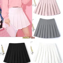 Японский стиль, женская Милая школьная форма для девочек, JK, плотная плиссированная юбка с высокой талией, мини-юбка с безопасными шортами, 4 цвета