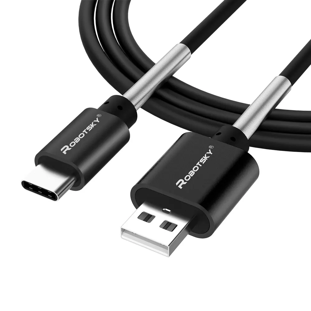 Flexible Spring USB 3.1 Type C Micro USB Cable For Samsung Xiaomi 5 USB