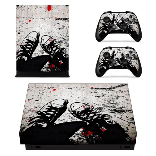 Игра Mortal Kombat лицевые панели кожи консоли и наклейка на контроллер для Xbox One X консоли+ контроллер кожи стикер - Цвет: YSX1X0842