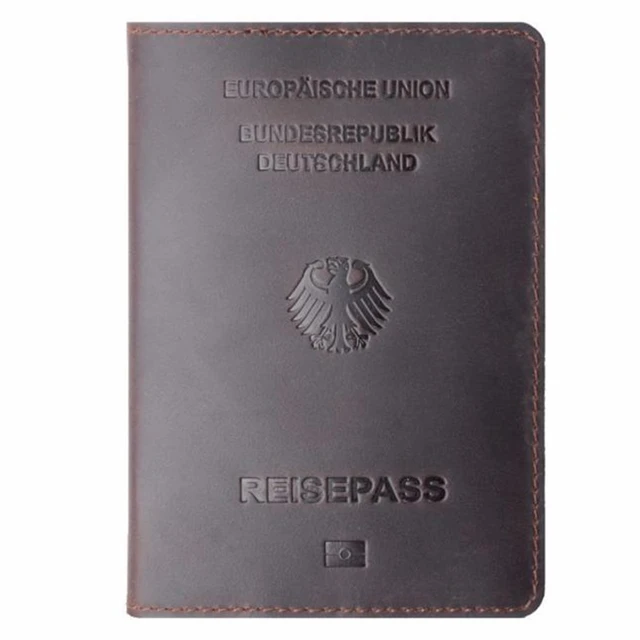 Genuine Leather Spain Personalised Passport Cover Crazy Horse Funda  Pasaporte Business Unisex Durable Spanish - AliExpress