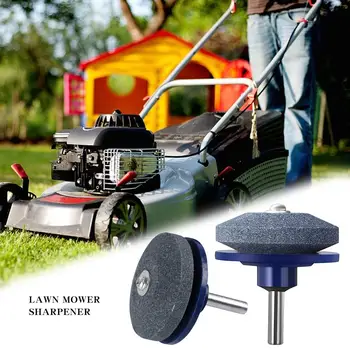 

Lawn Mower Sharpener Home Garden Lawn Mower Blade Abrasive Tool For Electric Drill Hand Drill Hone Stone Home Gardening Supplies