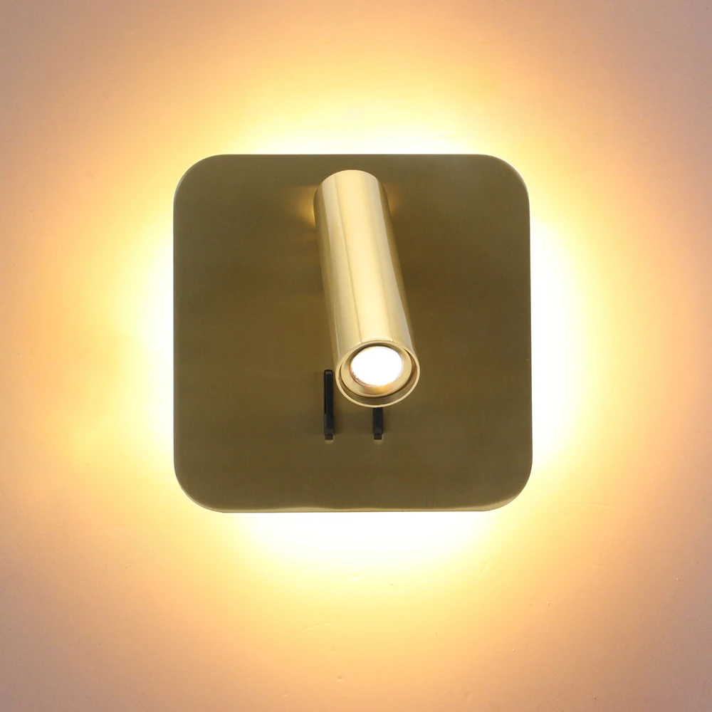 Zerouno wall sconces bedroom backlit wall light retro brushed brass bedside vintage light fixtures for bedside reading lights Zerouno wall sconces bedroom backlit wall light retro brushed brass bedside vintage light fixtures for bedside reading lights