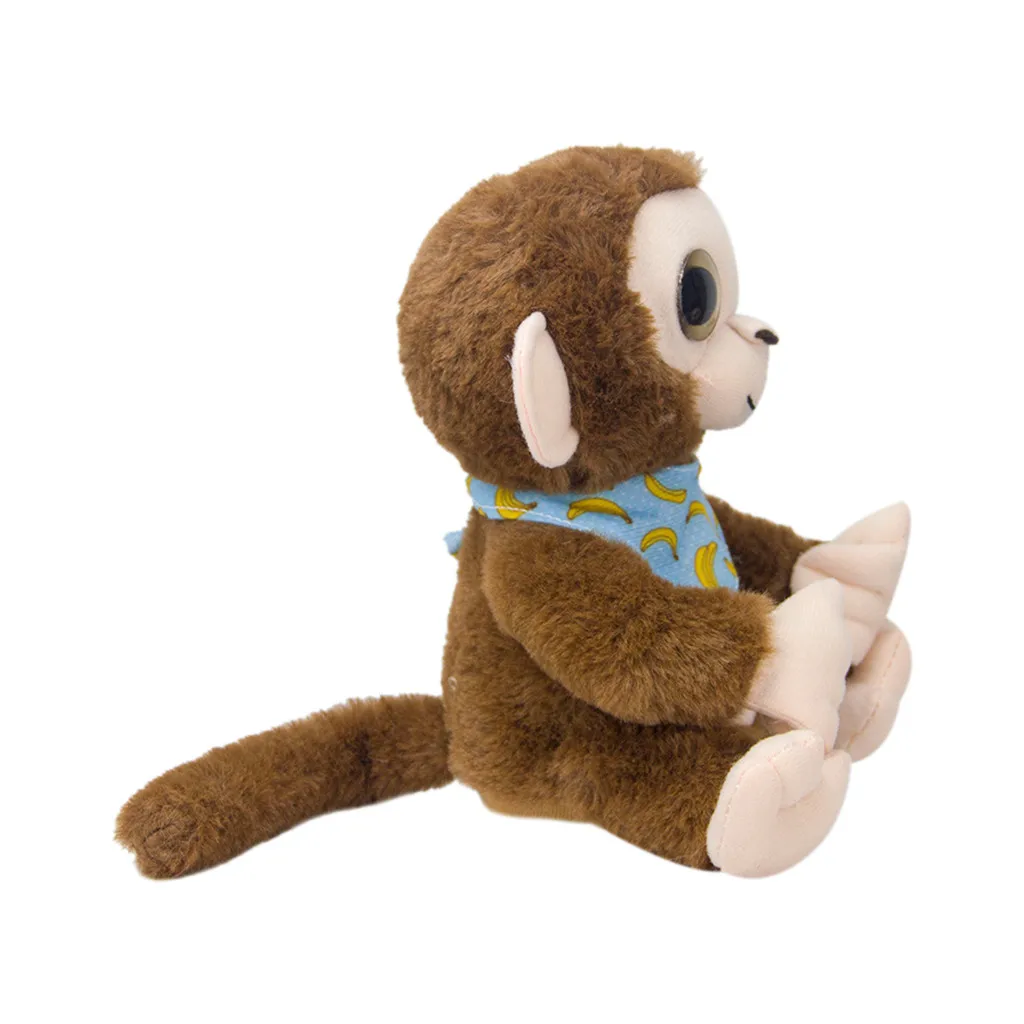 

Cute imitating pet talking monkey repeating what you said electronic plush toy Talking pet monkey toy 15x13x18cm