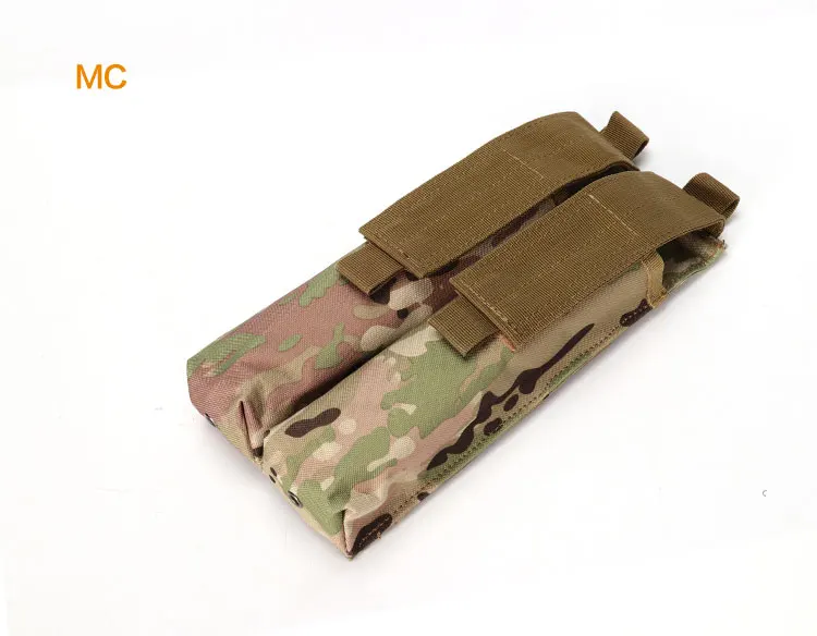 Тактический Двойной подсумок для P90 MOLLE Pouch UMP Mag Bag Airsoft Открытый Камуфляж Военный охотничий аксессуар - Цвет: MC