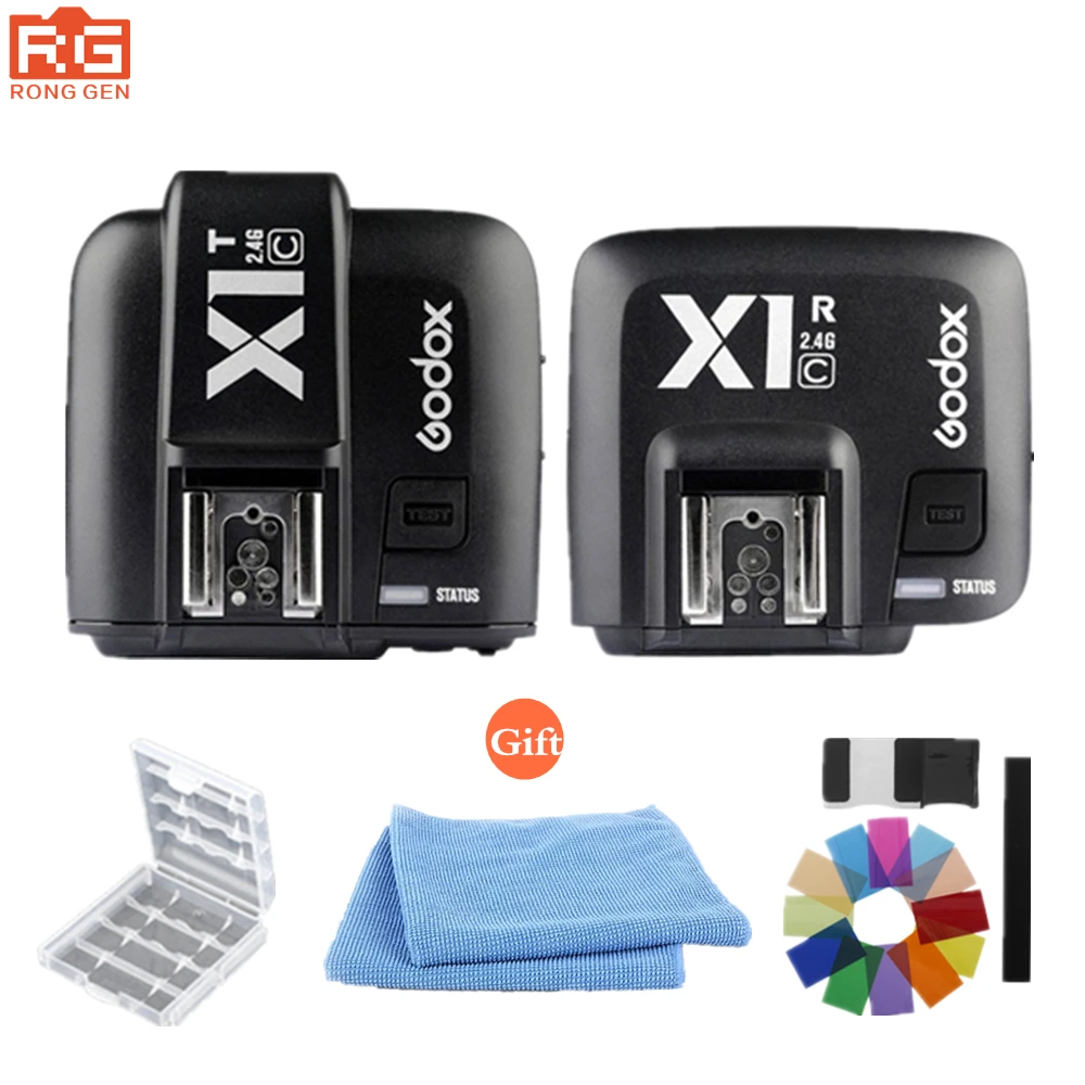 

Godox 1PC X1T-C 2.4G Wireless Flash Transmitter + 1PC X1R-C TTL Receiver for Canon 1000D 600D 700D 650D 100D 550D 500D 450D 400D