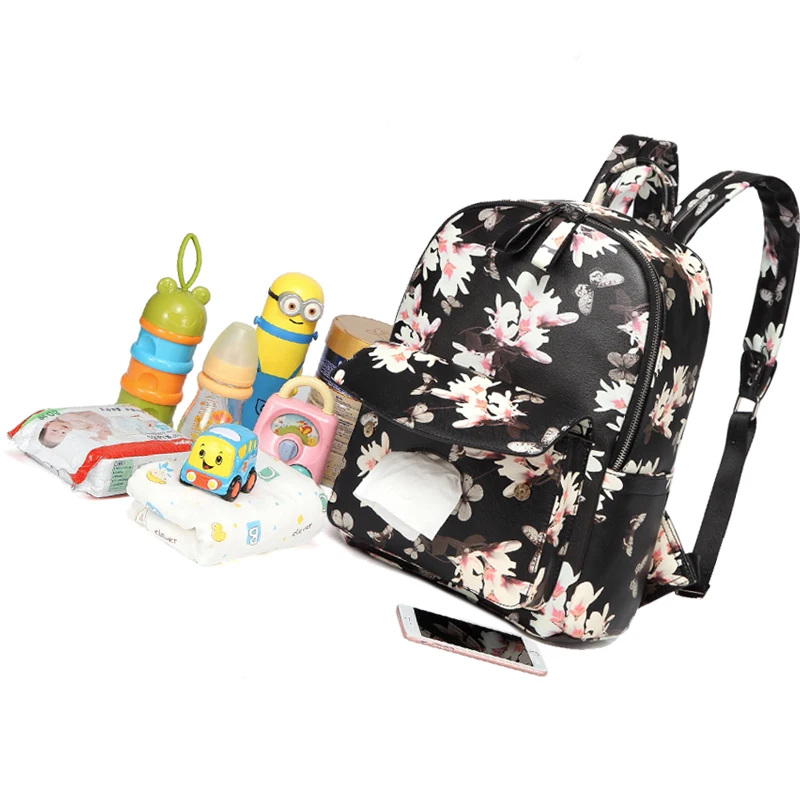 Aimaaby, кожаный рюкзак, водонепроницаемый, многофункциональный, большой емкости, женская сумка для подгузников, уход за ребенком, пеленка для мамы, рюкзак для путешествий