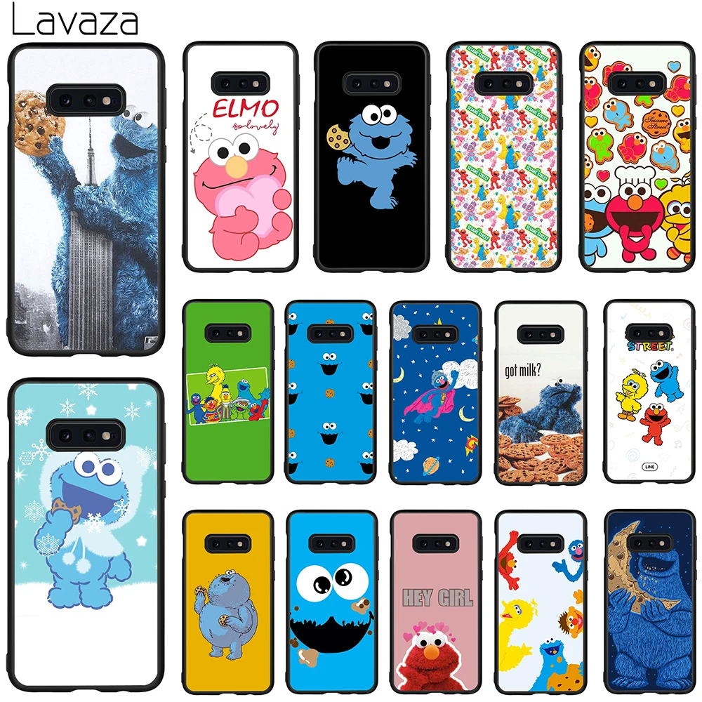 Мягкий чехол Lavaza Sesame Street для Galaxy Note 8 9 S7 edge S8 S9 S10 Plus S10e M10 20 30 |