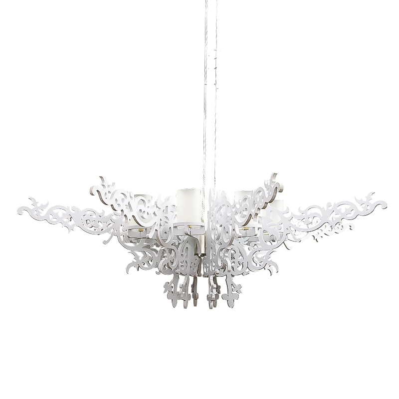 

Wonderland Modern Chandelier Milan Angel Wings Europe Elegance Lamp White Dia100cm G9 Lighting 110V/220V 2015 New Hot PL-8