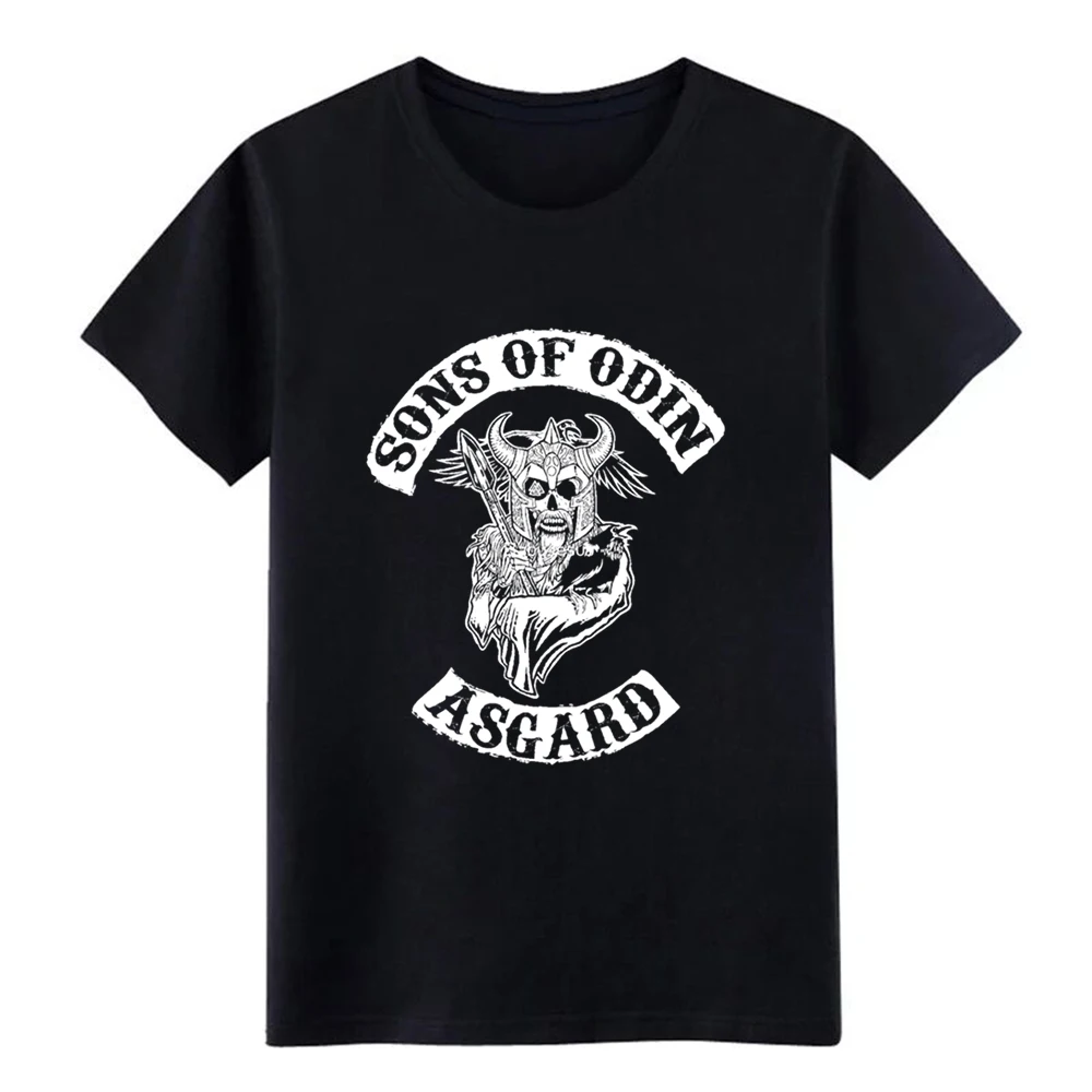 Мужская футболка Sons Of Odin-Asgard Chapter дизайнерская с круглым воротником уникальная