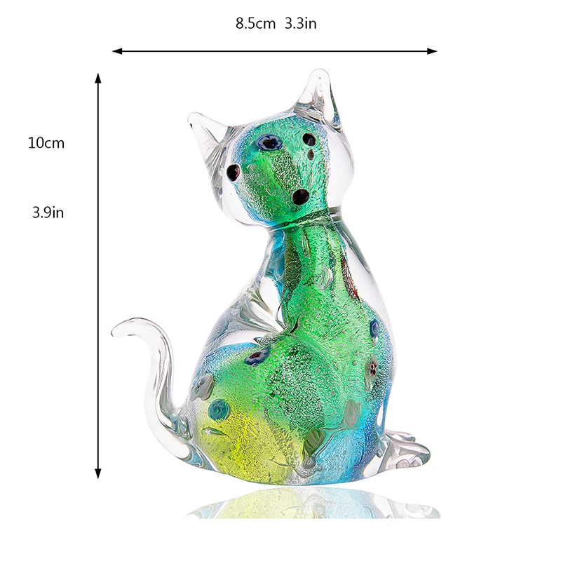 H& D 16 видов стилей стеклянные фигурки животных миниатюрный пресс-папье ручной работы Современные подарки в виде животного для друзей украшения дома аксессуары