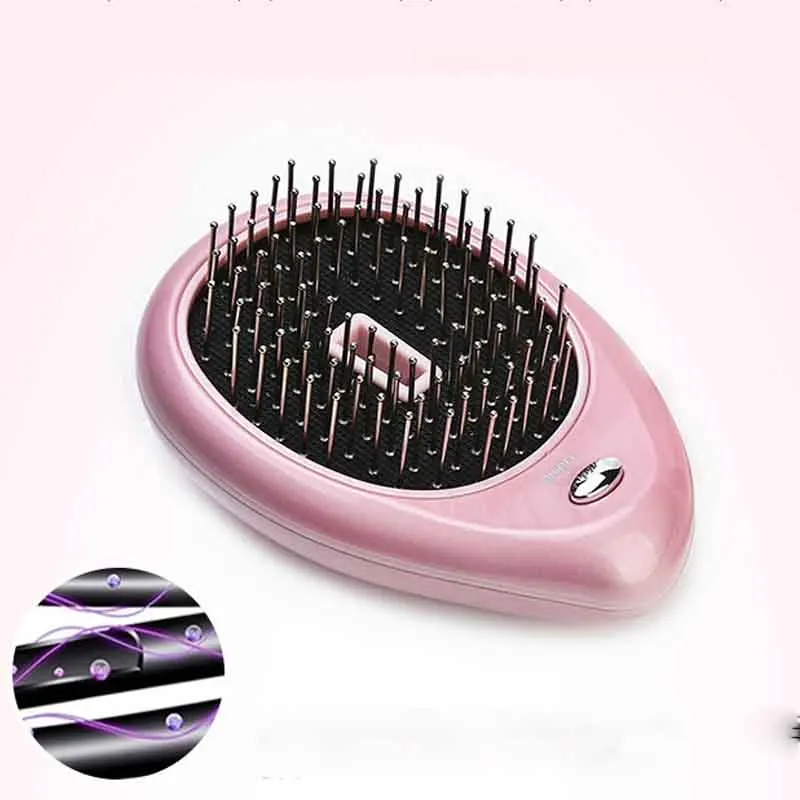 Ionic Electric Hairbrush, Portable Electric Ionic Hairbrush Negative Ions Hair Comb Brush Hair Modeling Styling Magic Hairbrush Ionic Electric Hairbrush, Portable Electric Ionic Hairbrush Negative Ions Hair Comb Brush Hair Modeling Styling Magic Hairbrush