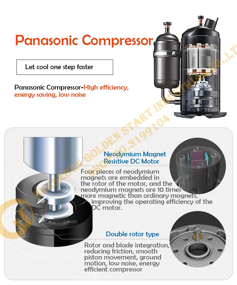 Panasonic компрессор холодной кондиционер Промышленных Увлажнитель воздуха оборудования Охлаждения Машины