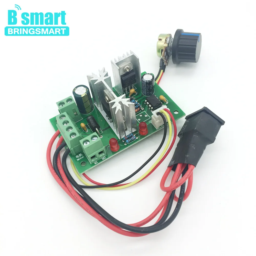 Bringsmart CCM6N DC ШИМ двигатель Скорость контроллер 6 V-30 V переменный Скорость диск 6A положительный инверсии мини переключатель контроллер