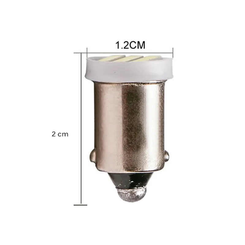 4x BA9S T4W 2W 3 светодиодный 7020 SMD белый светильник 6500K высокая яркость