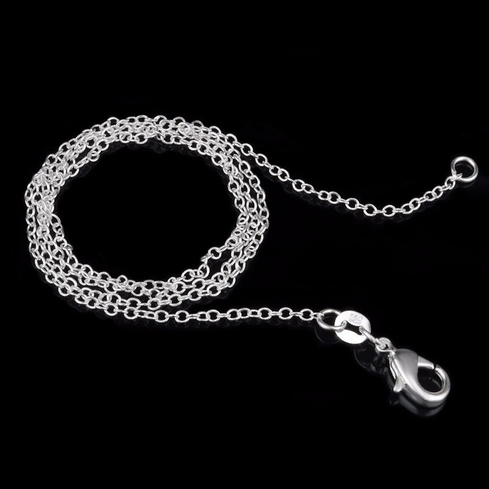 Ожерелье цепочка из серебра 925 пробы с тонкими звеньями 5 шт.|chain necklace|necklace necklacethin