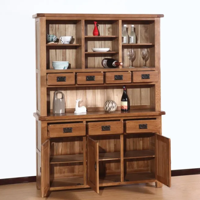 Aparador de madeira grande armário do vinho armários de cozinha moderna