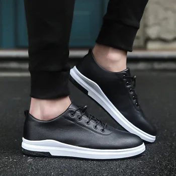

Men's Shoes Casual Spring Leather Shoes Soft Fashion Walking High Quality Comfortable Men Breathable Shoes