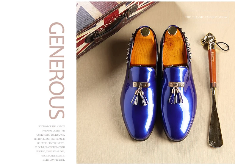 Mens Casual Shoe Wedding Mens Shoes Casual Slip On Red Waterproof Luxury Men Loafers Shoes Gold Fashion Party Shoe Men Plus Size (14)