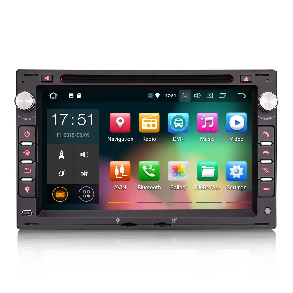 Clearance 7" Android 9.0 OS Car DVD Multimedia GPS Radio for Seat Alhambra 1996-2008 & Seat Arosa 1997-2004 & Seat Cordoba 6L 2002-2008 1