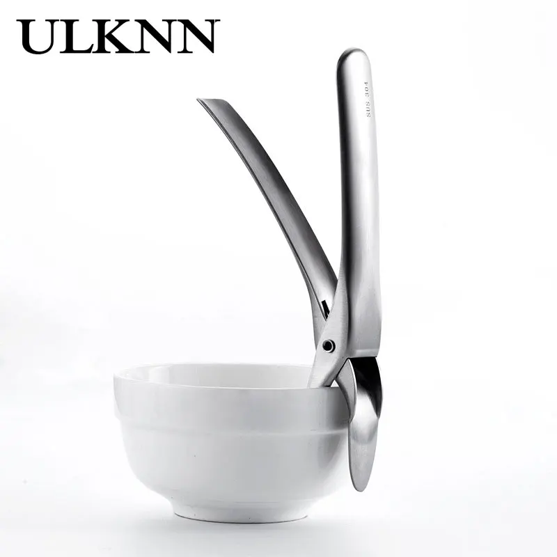 ULKNN Stainless Steel Lifting Plate Clamp Strong Ultrathin Head Widen Comfortable Handle Convenient Labor Saving Disk | Дом и сад