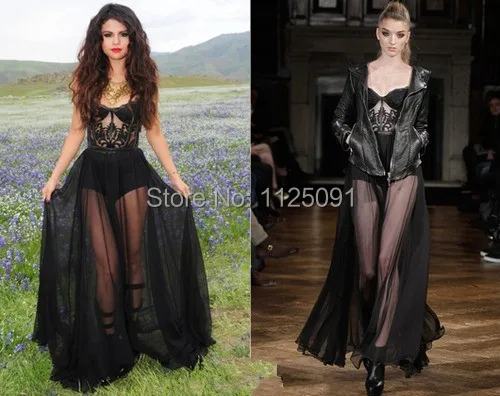 Satsweety Selena Gomez Sexy V Neck A Line Mini Short Celebrity Dress