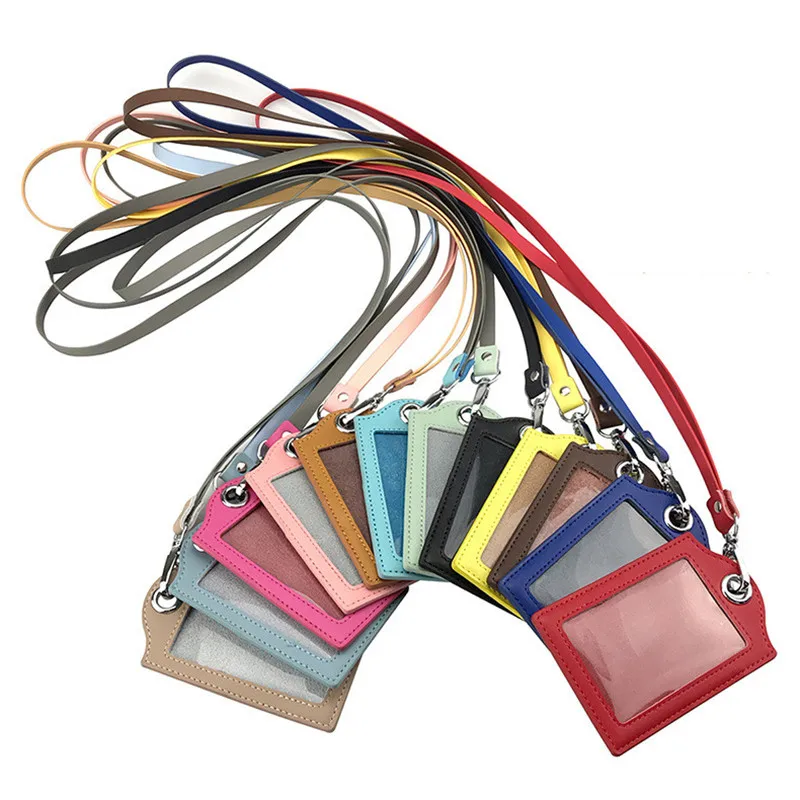 

Business Skin feel mobile phone rope Cowhide card cover for keys ID Card Gym Mobile Phone Straps USB badge holder DIY Hang Rope