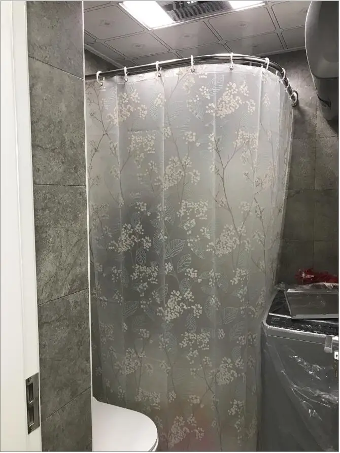 EVA прозрачная занавеска для душа листья водонепроницаемый утолщение плесени ванная комната занавеска для душа ткань прозрачная занавеска для душа