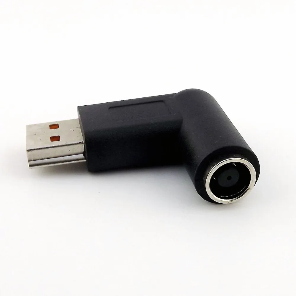 1 шт. 7,9x5,5 мм Женский на особый USB Мужской зарядное устройство постоянного тока адаптер 90 градусов угловой для lenovo Yoga3 PRO 4