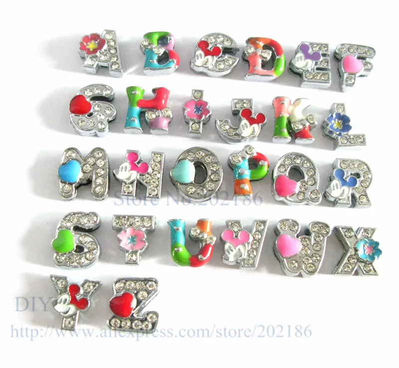 130 шт 8 мм A-Z смешанный стиль Стразы DIY буквы DIY Шарм DIY Аксессуары английские буквы