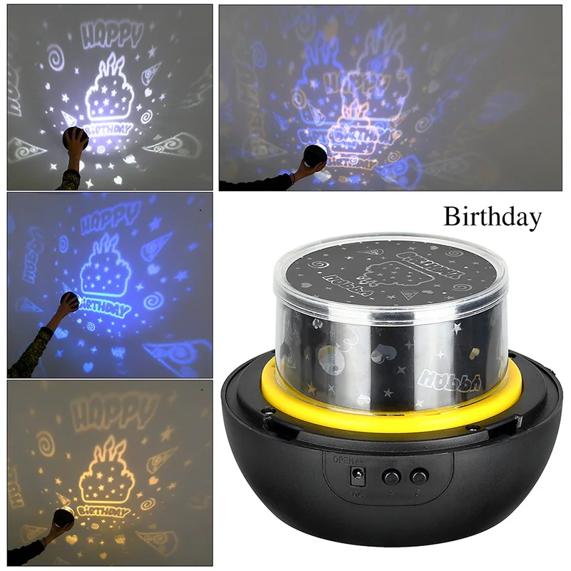 LED Night Light Starry Sky Magic Star Moon Planet Projector Lamp Cosmos Universe Luminaria Baby Nursery Light  4