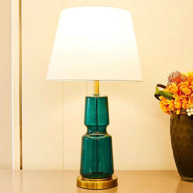 bedside lamps green