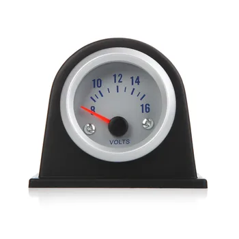 

New 2" 52mm 8-16V Voltage Meter Gauge Voltmeter for AUTO Car with Blue Light + 2 Wire Cars External Parts Accessories