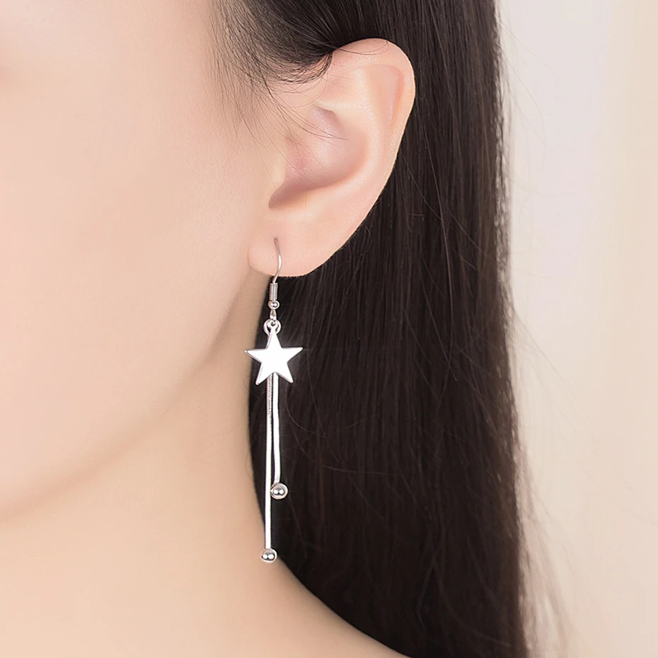 Everlead long earrings fashion woman earring star earrings for women