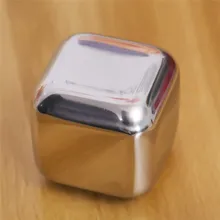 1 шт. кубики льда из Нержавеющей Стали Сохраняет ваш напиток прохладным экологическим безопасным повторное использование отлично подходит для сока виски соды и многого другого