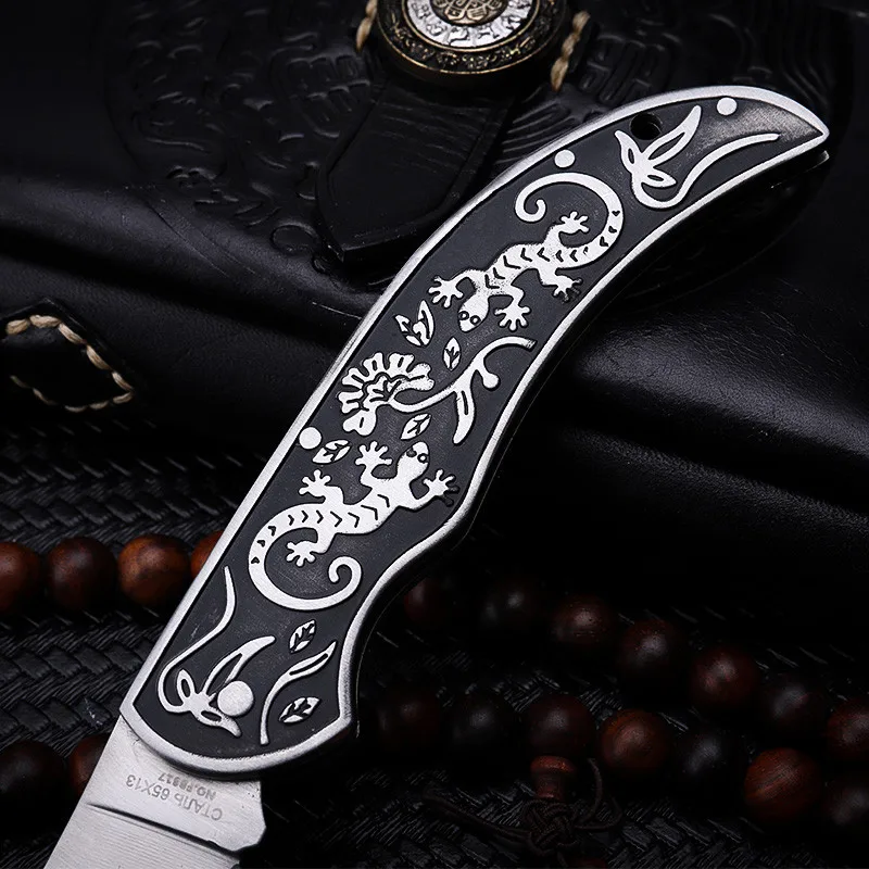 2018 New Free Shipping 7cr17mov Steel Tactical Folding Knife Survival Outdoor Camping Pocket Hunting Knives Multi-function Tools