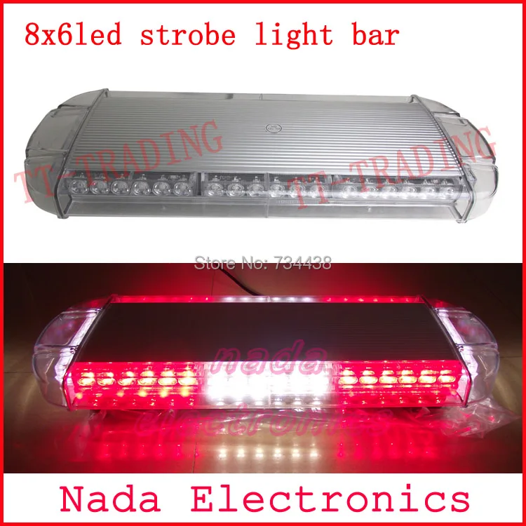 Buy car roof strobe lights 48LED strobe beacon Emergency spot Warning lights